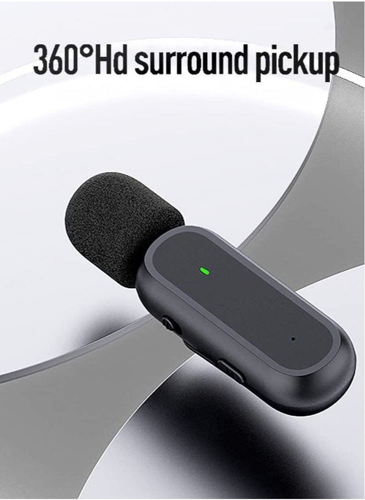 Generic - Tech Wireless Lavalier Microphone for USB C Smartphone Plug and Play Mini Mic with Charging Bin Earbud for YouTube TikTok Live Streaming Gaming - Image 1