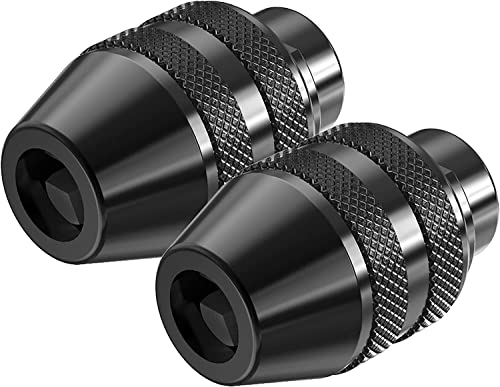 Mellbree 2-Pack Keyless Chuck, 1/32" to 1/8" Replacement 4486 Drill Keyless Bit Chuck Shank Rotary Tool Quick Change Adapter Kit Compatible for Dremel 4486 Model 395 3000 4000 4300 8220 3000 7300 Multipro - Image 5