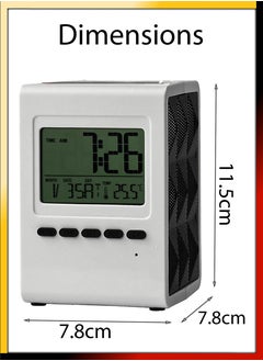 DBLEW Multifunctional Digital Clock With Pen Holder LCD Display Creative Student Adult Desk Table Alarm Clock Calendar Timer Temperature Desktop Storage Home School Office Supplies Organizer Pencil Pot  - Image 5