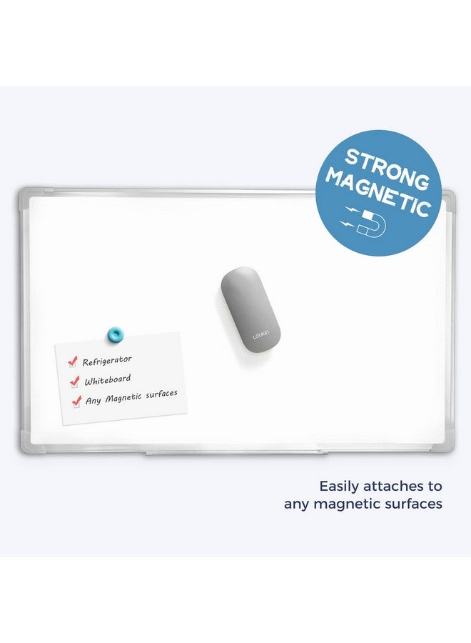 loukin Replaceable Dry Erase Eraser, Magnetic Whiteboard Eraser with 3 Replaceable Felt Pads, 4-in-1 Glass Whiteboard Erasers(Gray), One Bottle of 3.4 fl oz Whiteboard Cleaner Included - Image 4