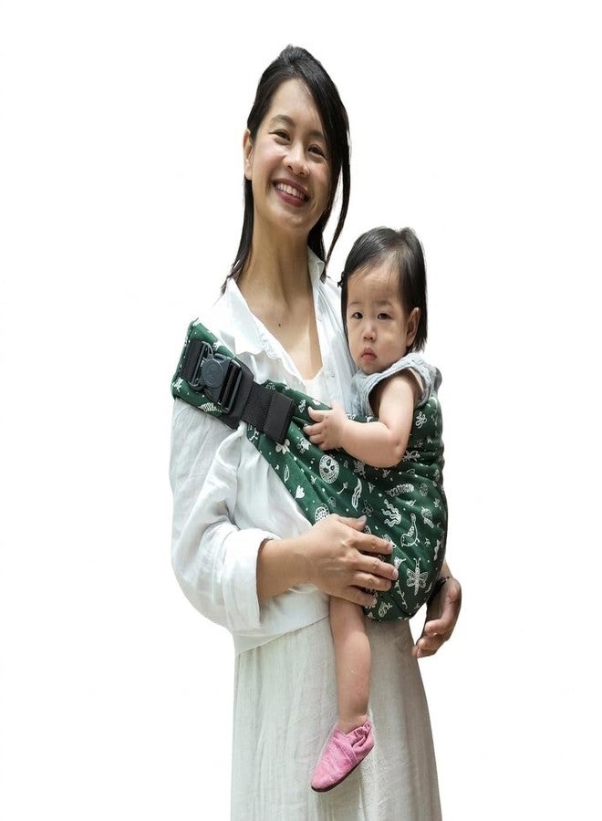 Soulslings Imbu Buckle Hip Sling Baby Carrier -100% Cotton - Forest | Baby Toddler Carrier | Baby Sling Carrier | Lightweight Sling Baby Carrier for Babies & Toddlers | Adjustable for 6 - 30 Months (Upto 20kg) - Image 1