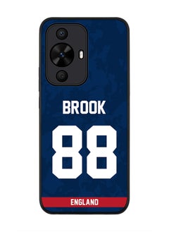 Stylizedd Rugged Black edge case for Huawei nova 12s / Huawei nova 11/ Huawei nova 12 Lite 4G, Slim fit Soft Cover - Team England Harry Brook, Jersey No 88  - Image 1