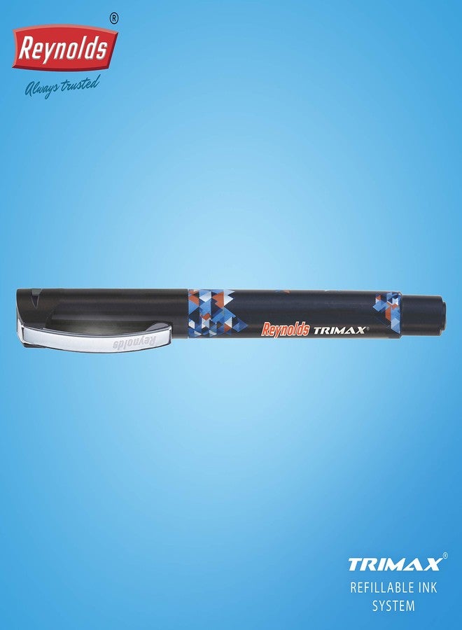 Reynolds Trimax 0.5mm Needle Point Liquid Gel Pens - Pack of 5 Black Ink (Ship From India) - Image 5