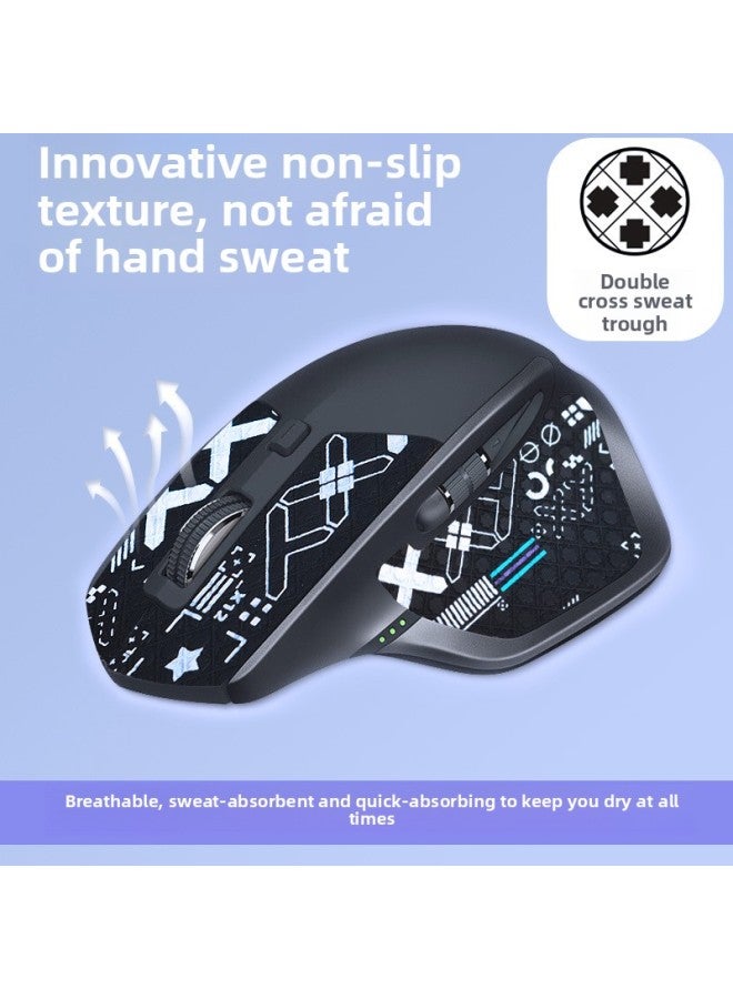 Warm Rice Mouse Anti-slip Sticker Sweat Absorbing Deodorant Protection Viper V3PRO Game Special Silicone Lizard Leather Material For E-sports-Color:[Silicone Version] GJ-Pattern 13  - Image 5