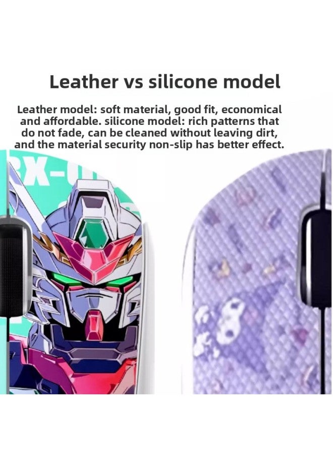 Warm Rice Mouse Anti-slip Sticker Sweat Absorbing Deodorant Protection Viper V3PRO Game Special Silicone Lizard Leather Material For E-sports-Color:[Silicone Version] GJ-Pattern 13  - Image 3