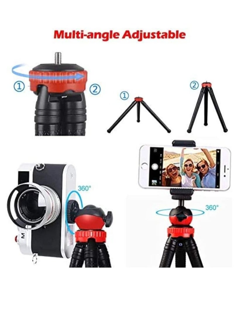 Flexible Tripod, 12 Inch Phone Tripod for iPhone and Android Phone, Action Camera Tripod for GoPro Canon Nikon DSLR  - Image 2