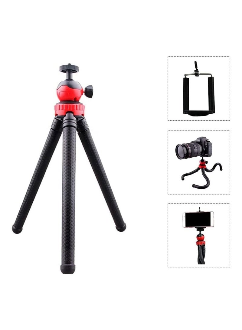 Flexible Tripod, 12 Inch Phone Tripod for iPhone and Android Phone, Action Camera Tripod for GoPro Canon Nikon DSLR  - Image 4