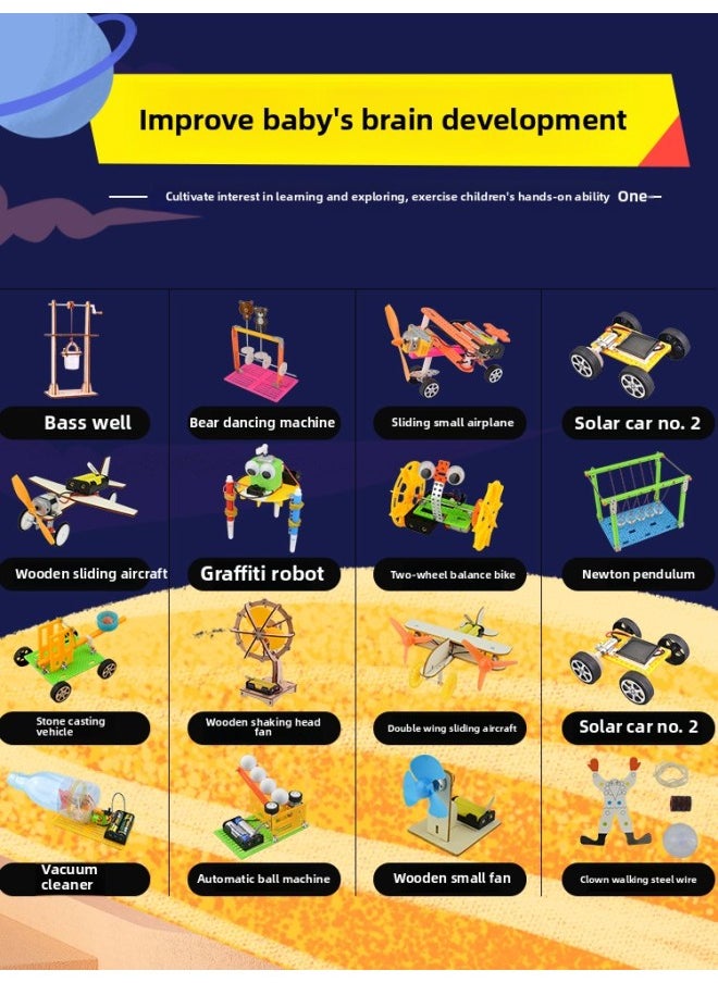 null - # Science And Technology Making Small Inventions Students Handmade Material Package Children Stem Science Experiment Suit Equipment Circuit Play-Specifications:Traffic Traffic Traffic Traffic Lights - Image 1