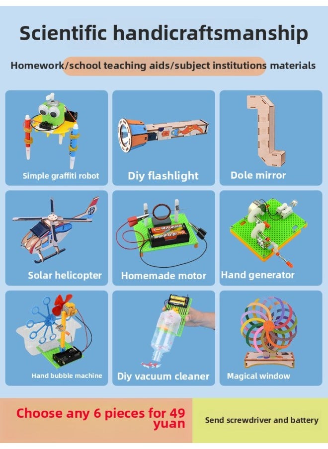 null - # Science And Technology Making Small Inventions Students Handmade Material Package Children Stem Science Experiment Suit Equipment Circuit Play-Specifications:Traffic Traffic Traffic Traffic Lights - Image 1