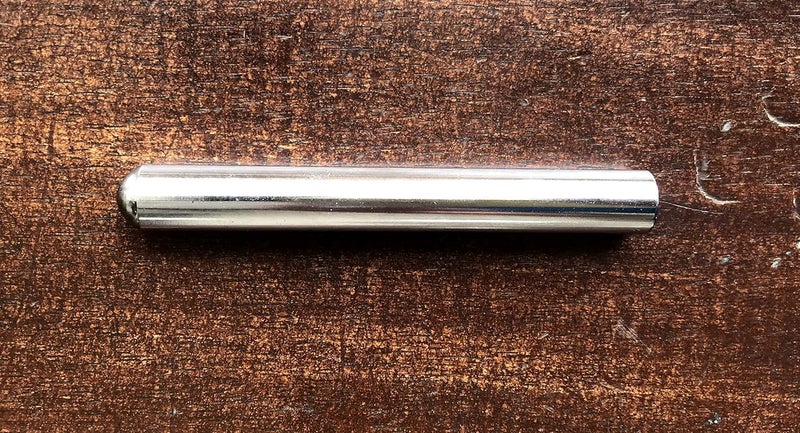 Vadyam Sliding Silver Steel Chrome Rod Bar for Mohan Veena and Hawaiian Guitar 5 Inch - Image 4
