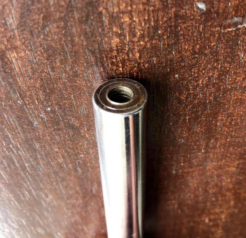 Vadyam Sliding Silver Steel Chrome Rod Bar for Mohan Veena and Hawaiian Guitar 5 Inch - Image 2