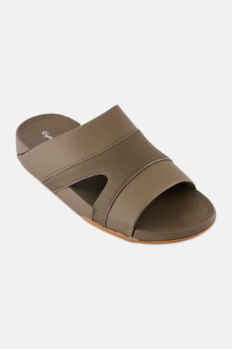 English Laundry Men Slip On Arabic Sandals, Olive - Image 1