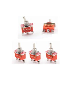 Switches Store, Mechanical & Electrical Toggle Rocker Push Limit Switches for DIY Projects .Pack of 5 (Toggle Switch Three Position)