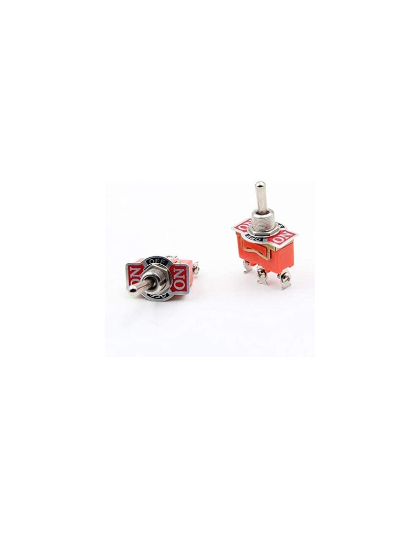 Generic - Switches Store, Mechanical & Electrical Toggle Rocker Push Limit Switches for DIY Projects .Pack of 5 (Toggle Switch Three Position) - Image 1
