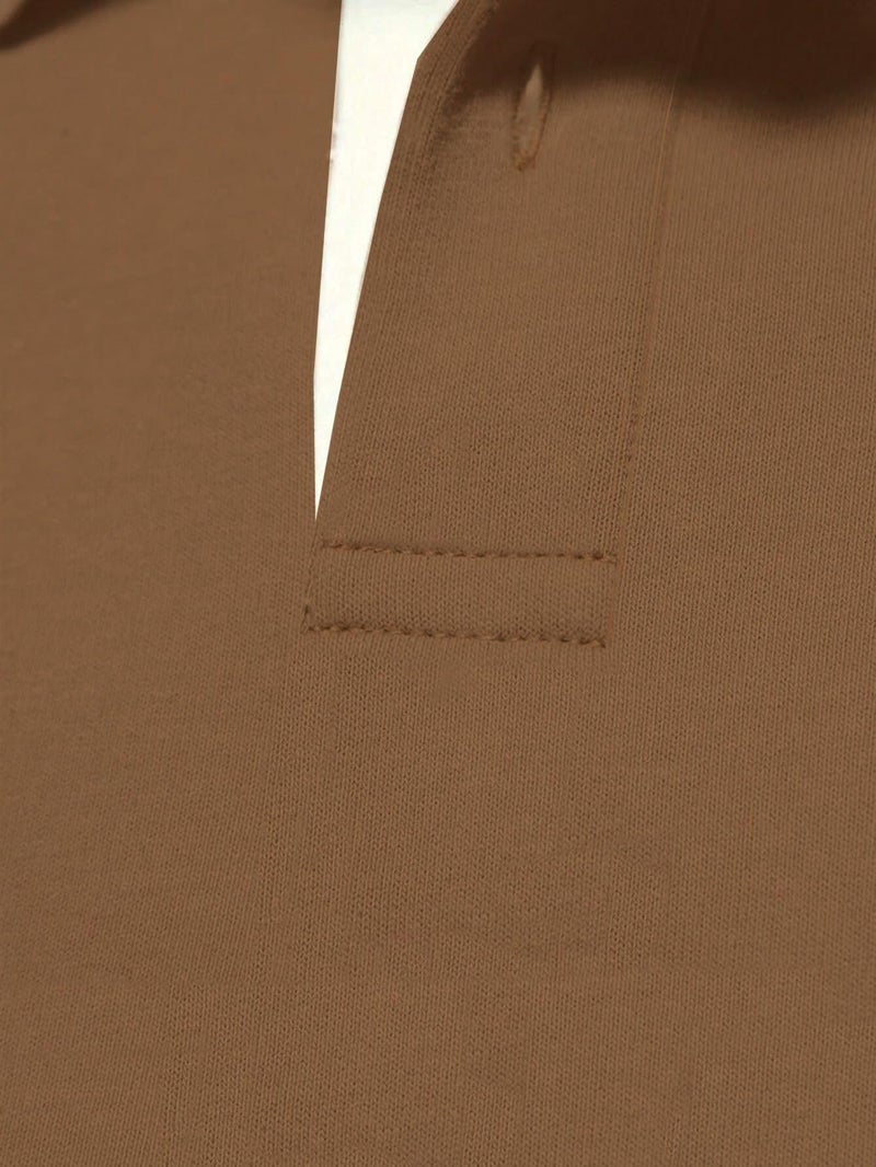 JVX Men T-Shirt | Full Sleeve T Shirt(MRT-209) (in, Alpha, M, Standard, Brown) - Image 2