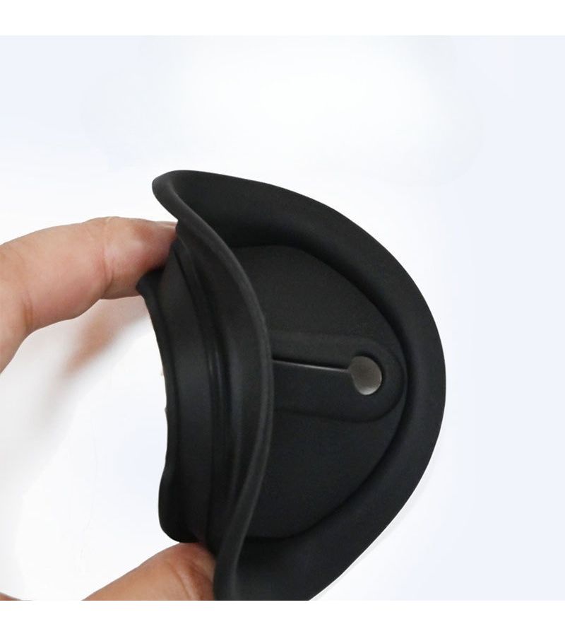 4pcs Black Silicone Car Door Lock Protective Cover Shockproof Buffer Pad Anti Collision Sticker Universal - Image 4
