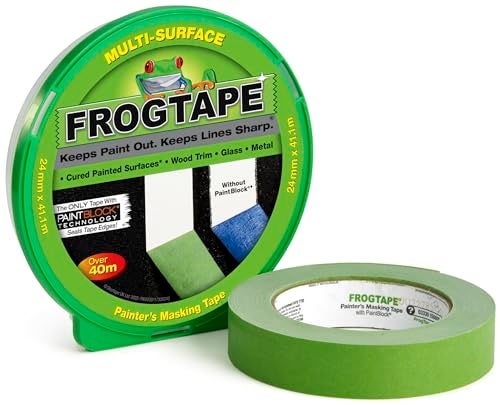 FrogTape Frog Tape Green Multi Surface Painters Masking Tape 24mm x 41.1m. Indoor Painting and Decorating for Sharp Lines and no Paint Bleed - Image 1