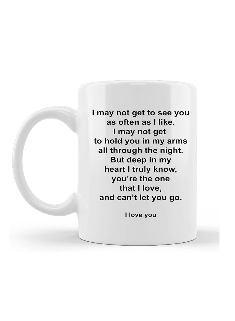 PRINTSHOP4ME I TRULY KNOW. YOU'RE THE ONE THAT I LOVE, AND CAN'T LET YOU GO - Printed Ceramic Mugs with Love Quotes  - Image 1
