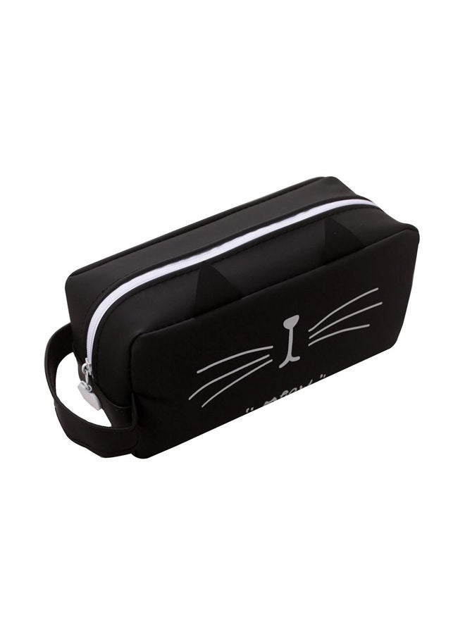 NIBEMINENT Adorable Cat Design Pencil Case Black - Image 1