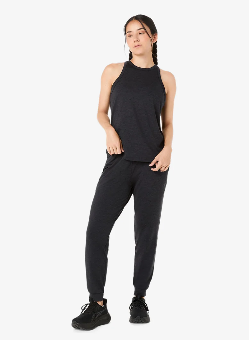 Asics PERFORMANCE BLACK HEATHER Refined Texture Joggers for Women | Best Price UAE