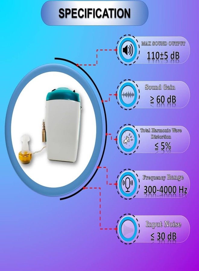 أف سي أس جهاز السمع الشخصي FCS F-18 موديل الجيب، مكبر صوت للأذنين مع مجموعة سلك ثنائي الدبابيس باللون البيج مناسب للبالغين وكبار السن الذين يعانون من ضعف سمع خفيف إلى متوسط (ضمان البائع لمدة 3 أشهر). - Image 3