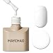 MAYCHAO 15ML Pure White Gel Nail Polish 1Pc Off White Nail Polish Soak Off UV LED Nail Gel Polish Nail Art Starter Manicure Salon DIY at Home 05 OZ - Image 2