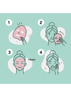 Celavi Cosmetics Celavi Collagen Facial Face Mask (24Sheets) Classic Korean Skincare  - Image 5