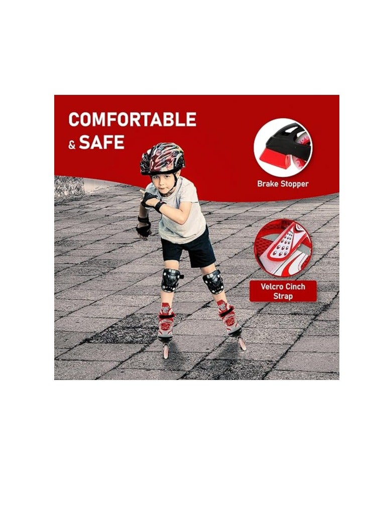 ENDLESS  V733 Inline Adjustable Skating Shoes Large Size 39 EUR (UK 5.5) - 43 EUR (UK 9) for 12 Years and Above | Aluminium Chassis and 70 mm PVC Wheels | Front Wheel with Flash - Image 4