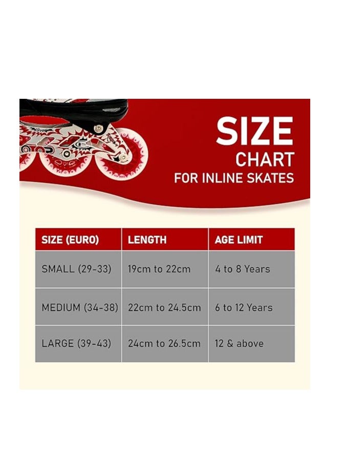 ENDLESS  V733 Inline Adjustable Skating Shoes Large Size 39 EUR (UK 5.5) - 43 EUR (UK 9) for 12 Years and Above | Aluminium Chassis and 70 mm PVC Wheels | Front Wheel with Flash - Image 5