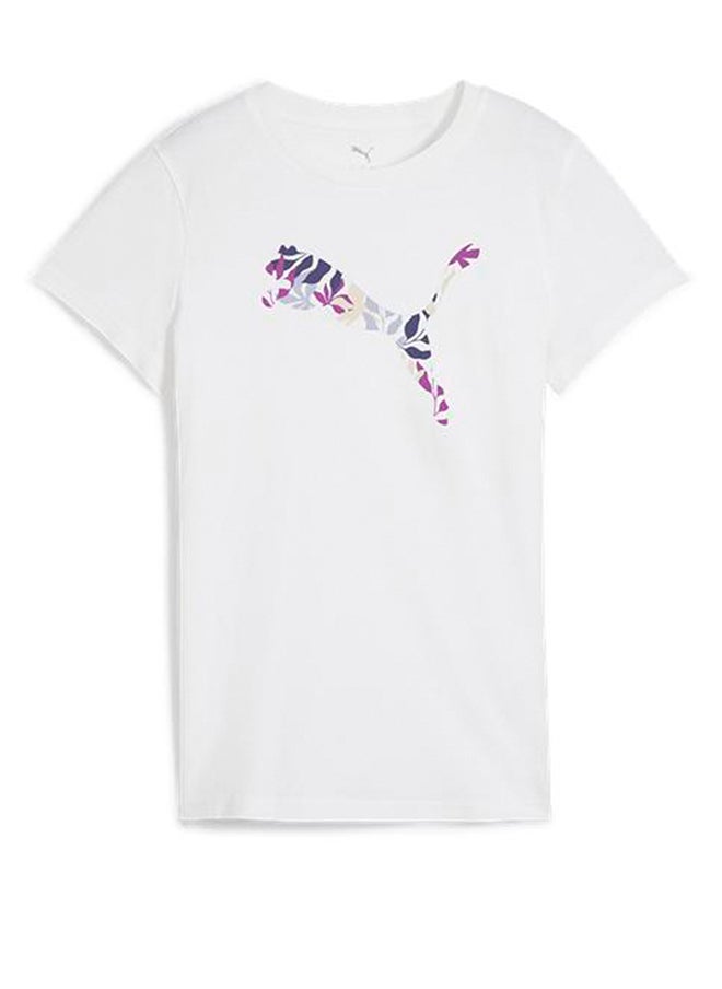 PUMA Graphics Floral Cat Logo T-Shirt  - Image 1