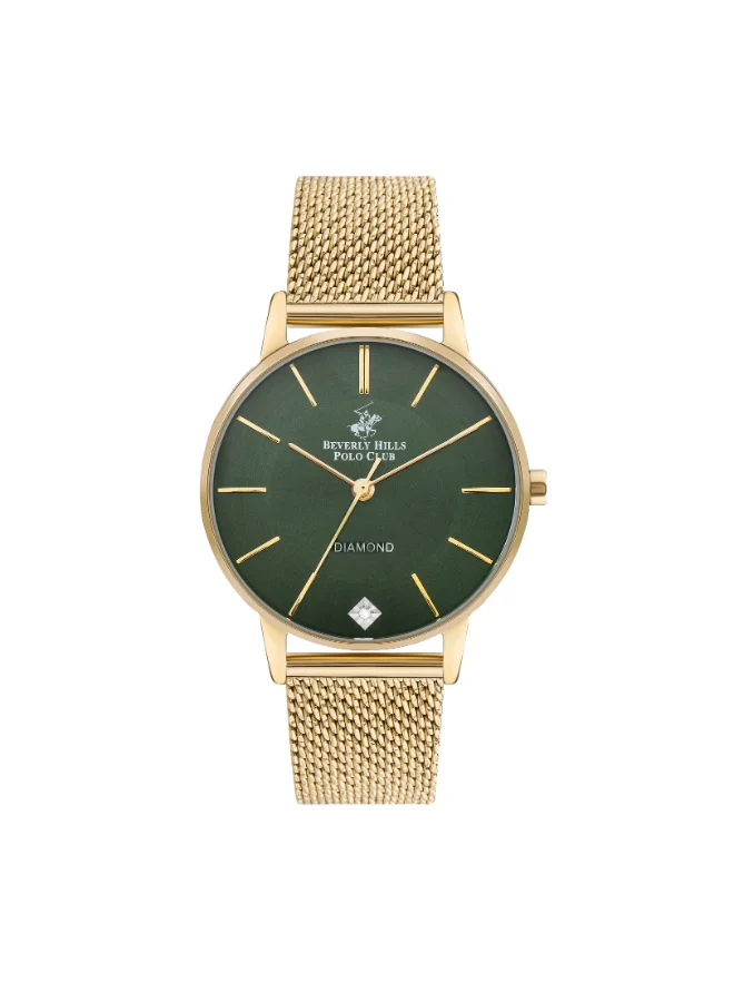 بيفرلي هيلز بولو كلوب BEVERLY HILLS POLO CLUB Women's Analog Green Dial Watch - BP3394C.170