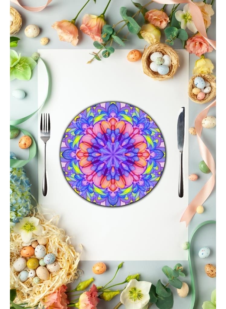 Plow Diameter 27 Kaleidoscope Patterned Glass Serving Plate Placemat - pzsku/Z5EE4895210F7BB324400Z/45/_/1725725568/1d7ba2eb-6134-4846-867d-50f6f73dd5e5