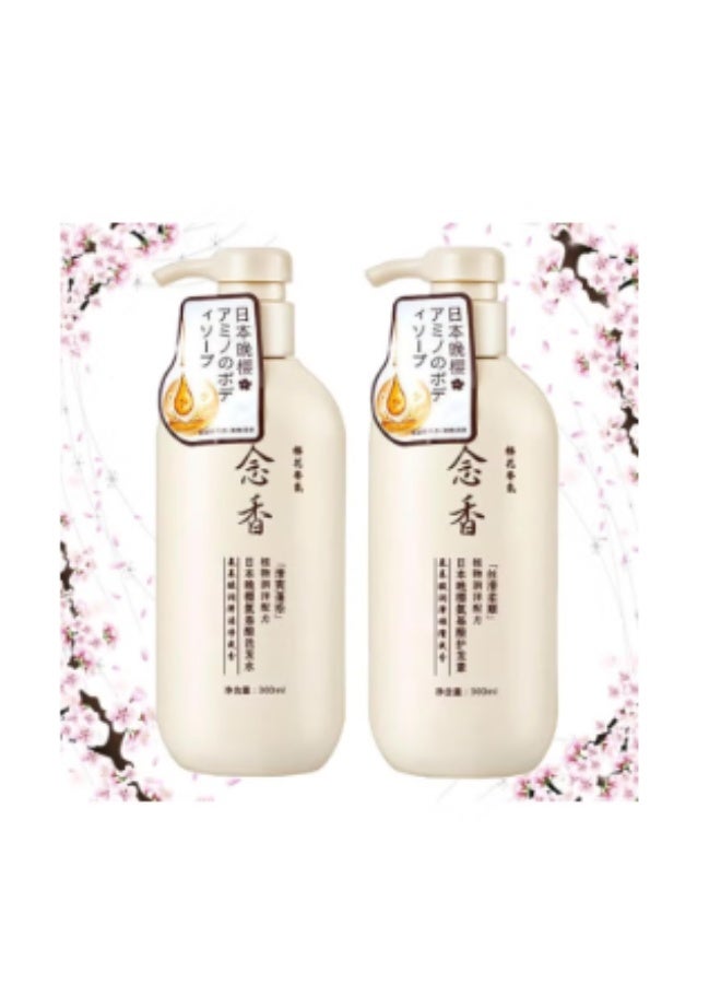 Sakura Evening Japanese Shampoo and Conditioner for Hair Loss Treatment and Growth, for Soft and Thick Hair, 1 Pack