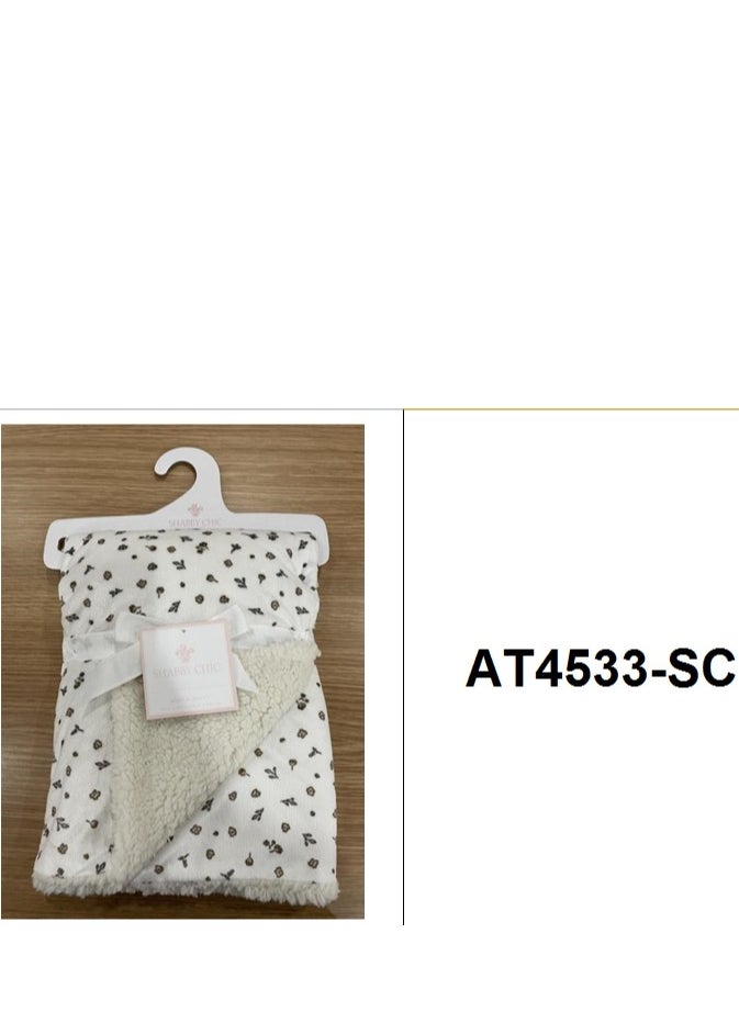 Generic - Unisex Baby Blanket Super Soft Warm Breathable Receiving Blankets for Stroller, Infants and Toddlers Size 76.2*101 cm model AT4533-SC - Image 1