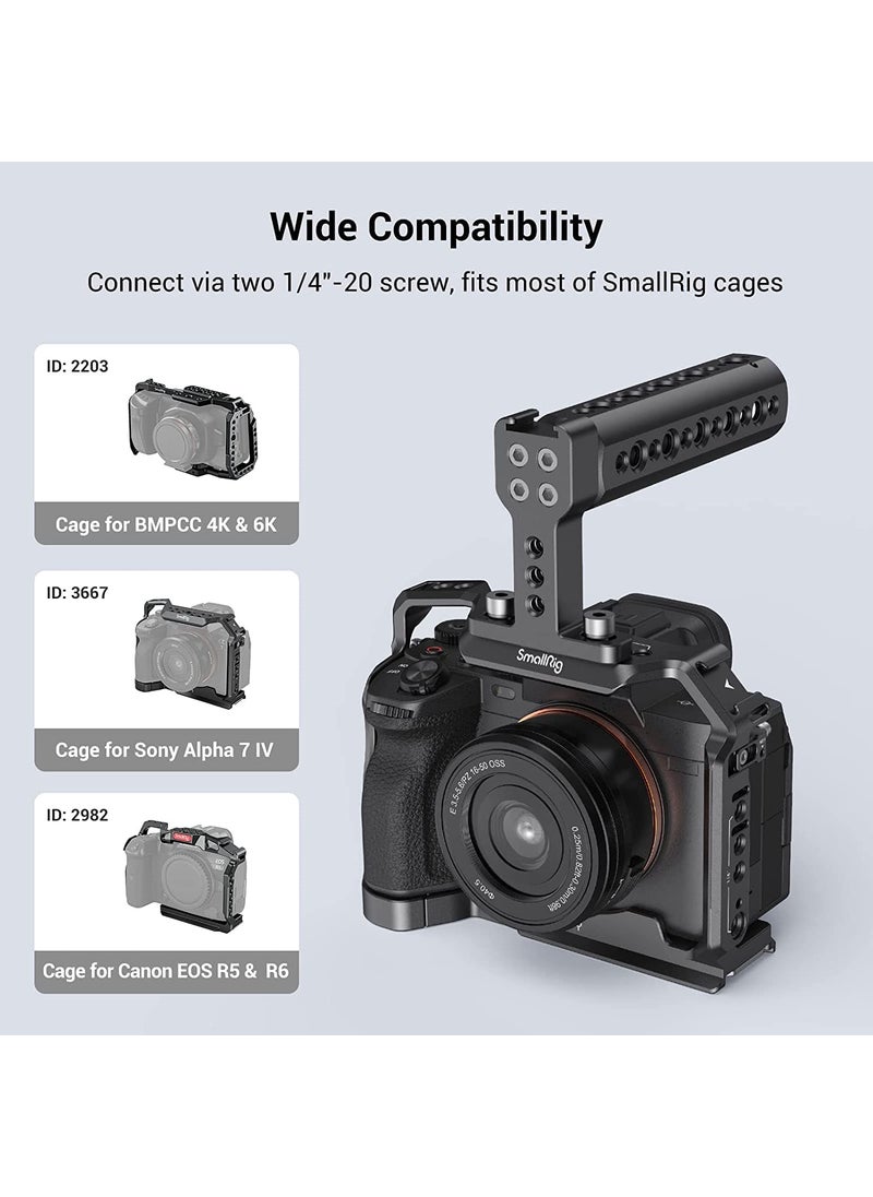 SMALLRIG SmallRig Camera Top Handle Grip, DSLR Cage Handle with Cold Shoe Mount for Camera Rig - 1638  - Image 2