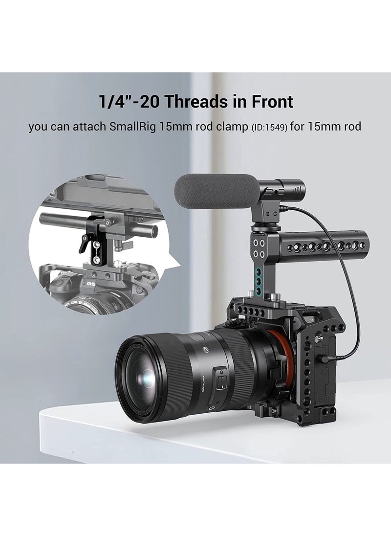 SMALLRIG SmallRig Camera Top Handle Grip, DSLR Cage Handle with Cold Shoe Mount for Camera Rig - 1638  - Image 5