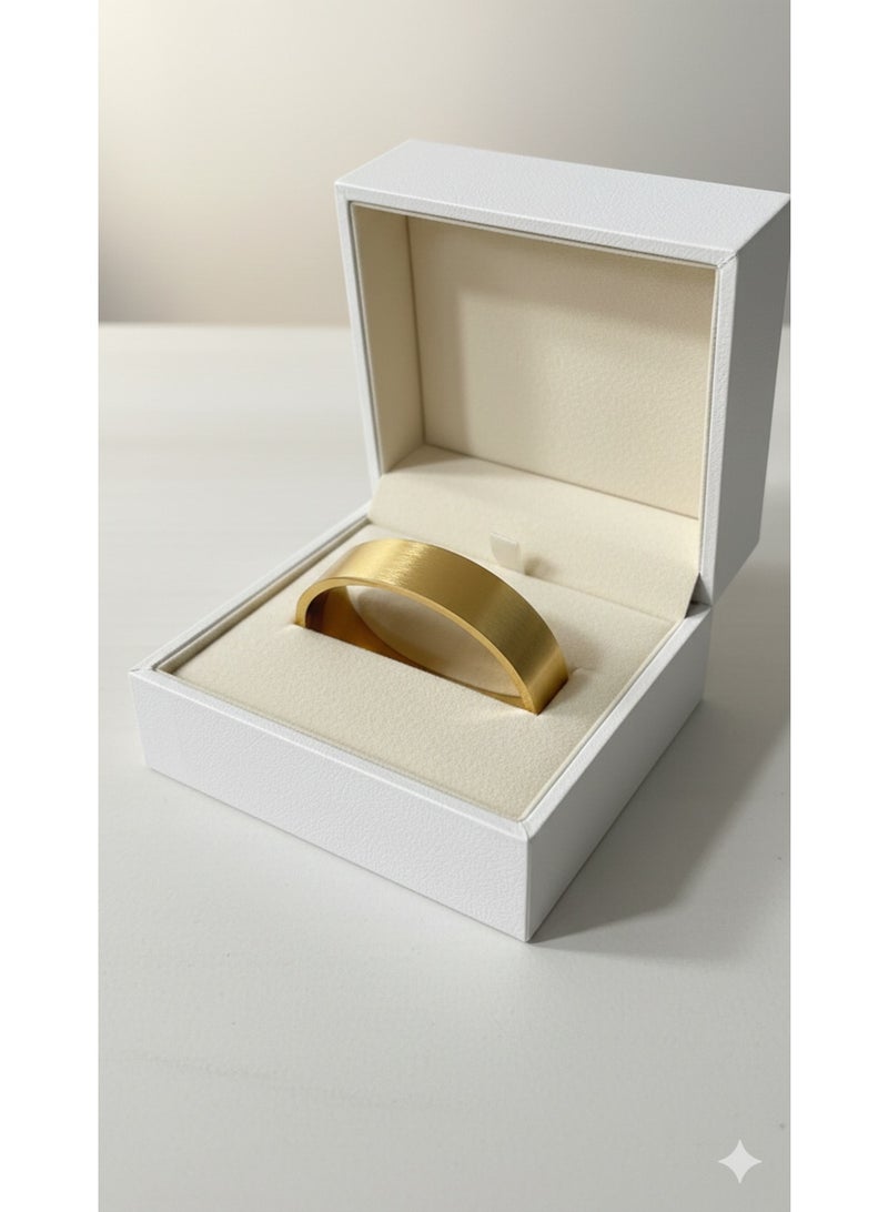 Trendy Gold-Tone Bangle for Women - High Quality Stainless Steel Jewelry. - Image 2