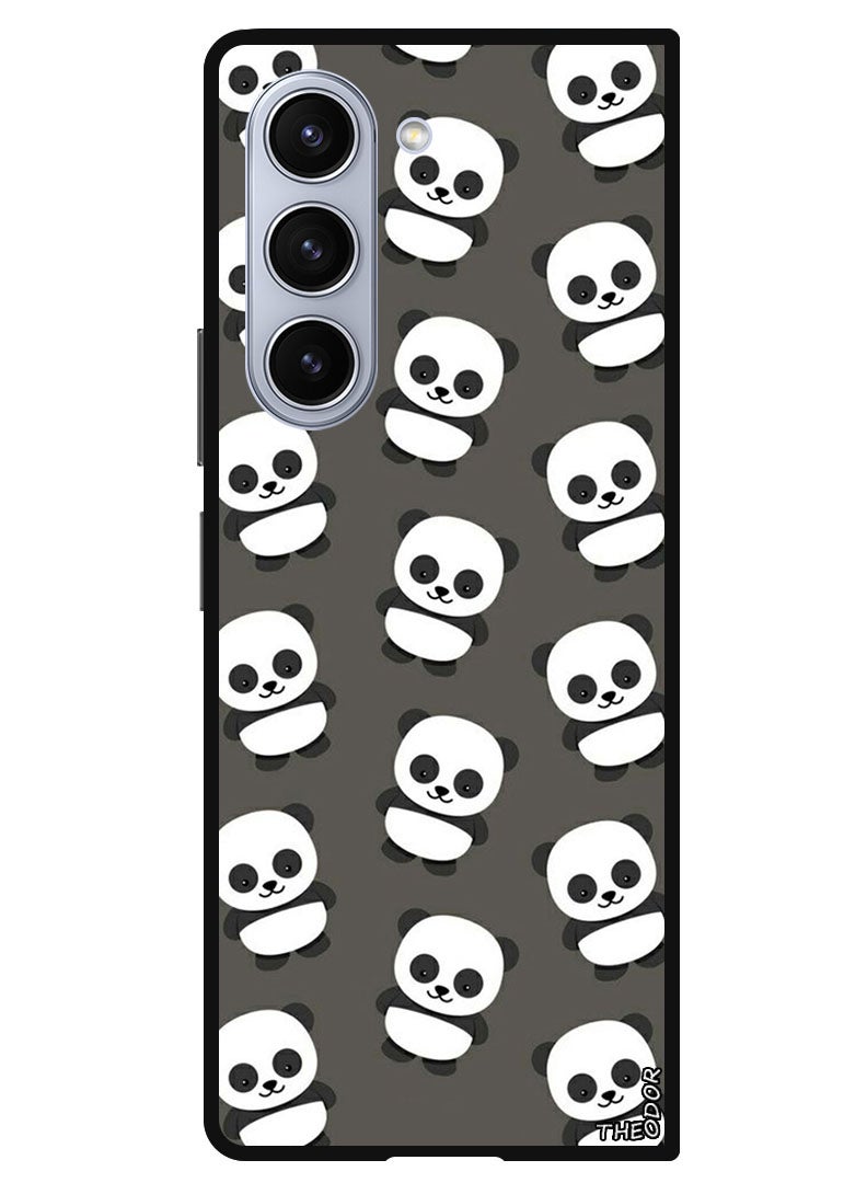 Theodor Protective Case Anti Scratch Shock Proof Bumper Cover For Samsung Galaxy Z Fold 6 Panda - Image 1