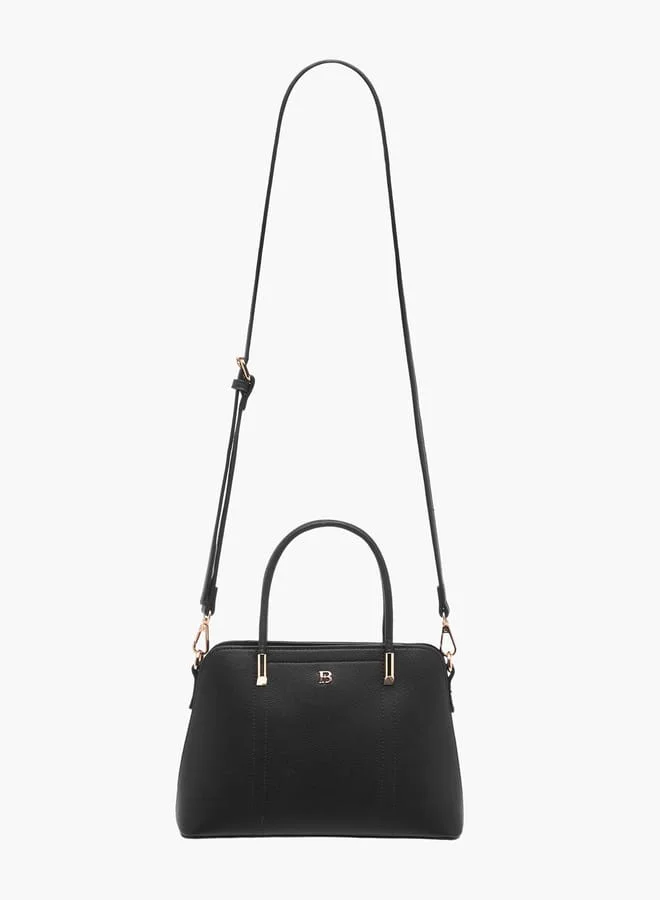 Flora Bella By Shoexpress Womens Textured Totebag With Zip Closure And Detachable Strap