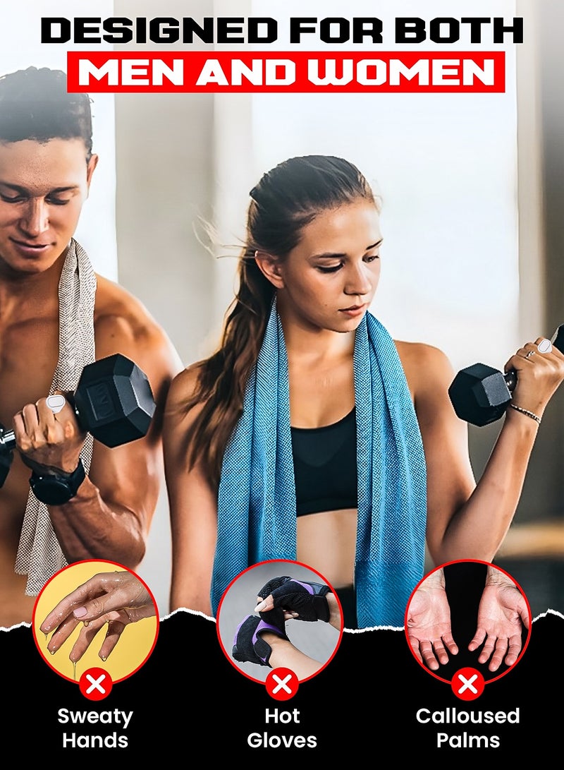 FIT TRIBE Anti Slip Gym Grips for Weight Lifting – Silicone Weight Lifting Pads with Storage Box – Ergonomic Workout Hand Protector for Dumbbells, Deadlifts, Pull-Ups, and Fitness Training – Sweat Free Hand Grip for Men & Women | Grey - Image 5