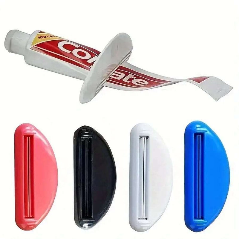 معصرة معجون الأسنان موزع يدوي تشكيلة متنوعة توفر معجون الأسنان والكريم لا يحتاج إلى تركيب محمول للسفر مناسب لمعجون الأسنان وغسول الوجه وكريم اليدين ضروري للمنزل والسفر - Image 1