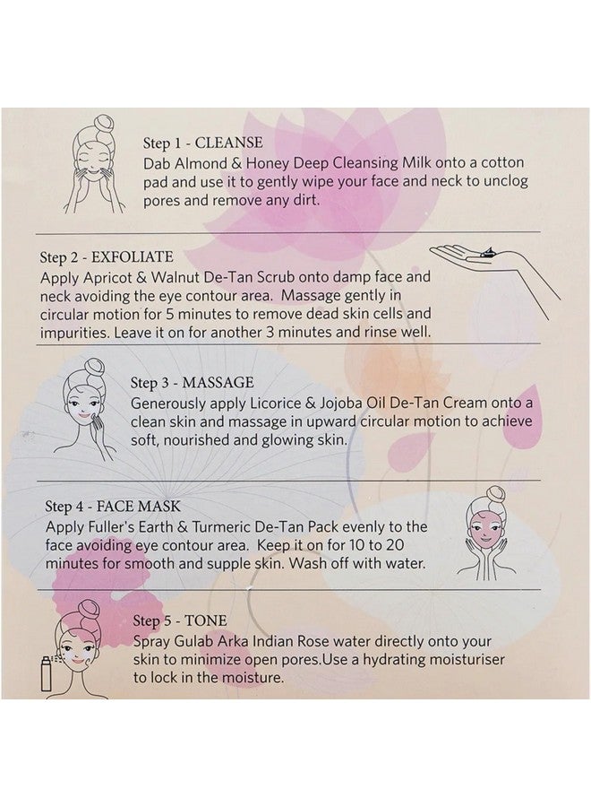 Mantra Herbal De-Tan Facial Kit (230ml, De-Tan) For Tan Removal | Hydrates, Helps Removes Dark Spots, Pigmentation, Pores, Blackheads & Whiteheads - Image 3