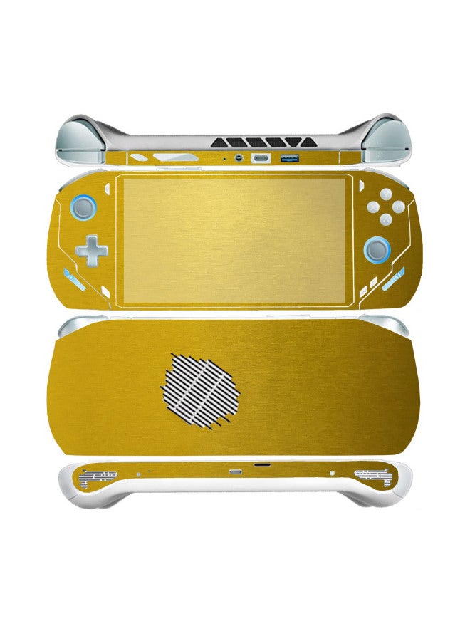 general Onexplayer F1 Flying Home Game Handset Sticker Body Protective Film Skin Sticker 1-Color:brushed Gold - Image 1