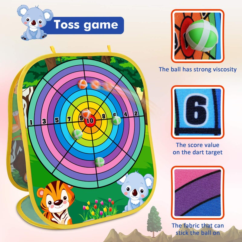 Toyk Animal Bean Bag Toss Game Toy Outdoor Toss Game, Family Party Party Supplies for Kids, Gift for Boys Birthday or Christmas for Toddlers Ages 3 4 5 6 Year Old - Image 3