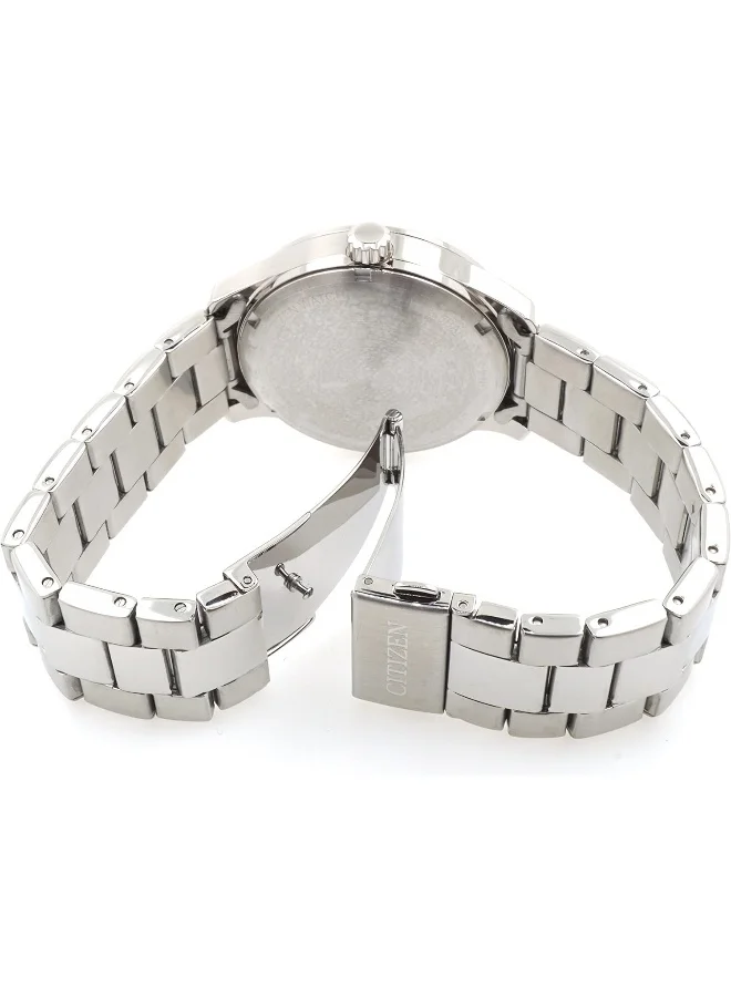 سيتيزن Men's Blue Dial Stainless Steel Band Watch - NH8350-83L