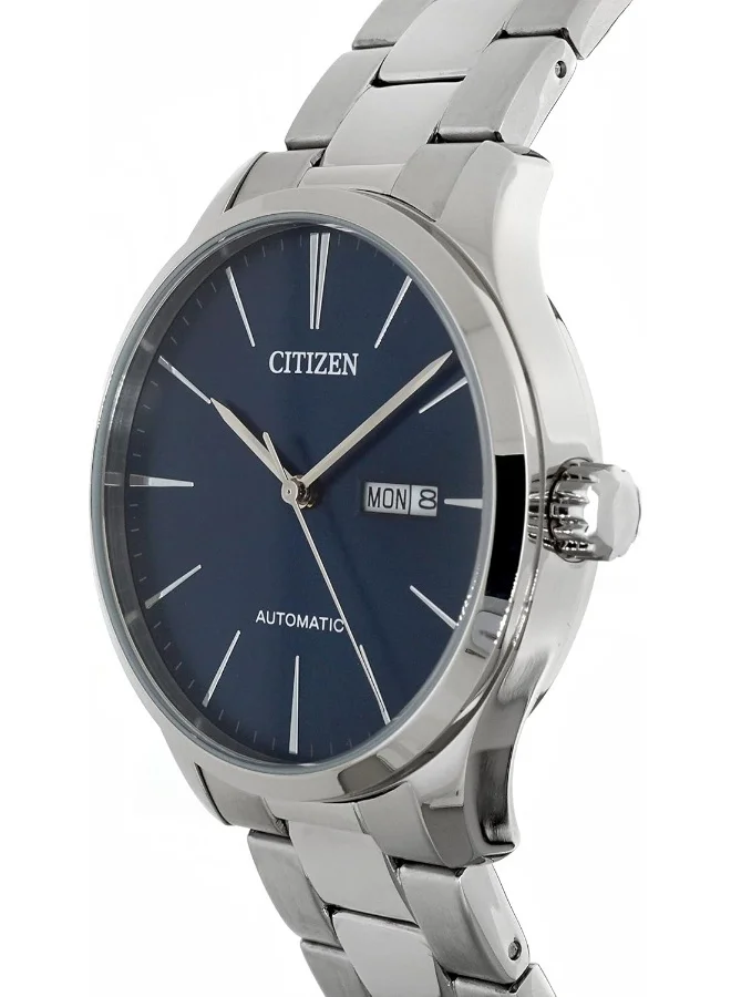 سيتيزن Men's Blue Dial Stainless Steel Band Watch - NH8350-83L