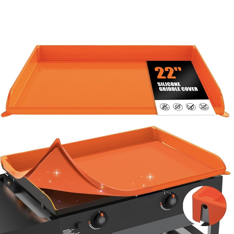 شاين ستار غطاء شواية مسطحة لشوايات Blackstone 22 بوصة و17 بوصة وRoyal Gourmet PD1301S / PD1202R وغيرها من الشوايات المسطحة، شديد التحمل ومقاوم للماء - Image 2