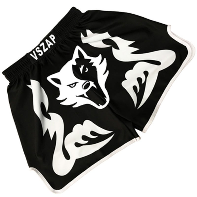 Thai Boxing Shorts Fighting Pants Ufc Thai Boxing Pants Sports Fighting Sanda Training Special Shorts Head Mma Print - Image 1