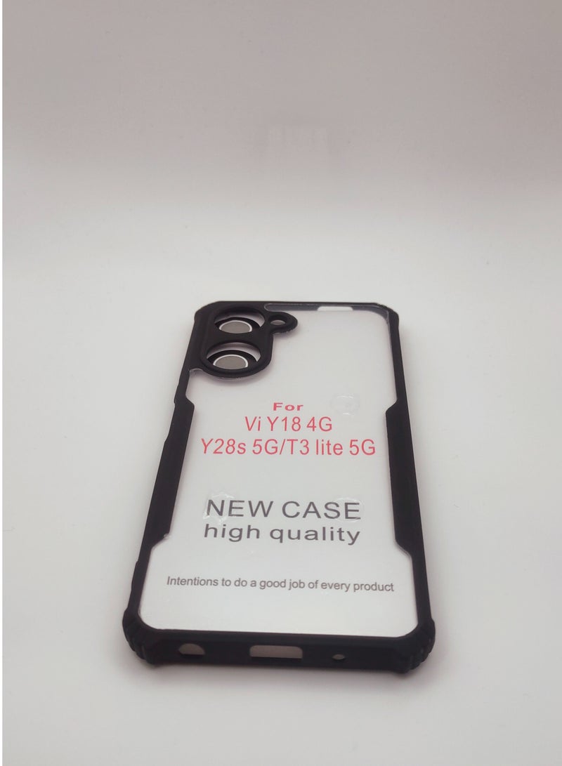 غطاء خلفي صلب من Vivo Y18/Y28s مع واقي TPU شفاف لحماية من السقوط لـ Vivo Y18 4G - Image 2