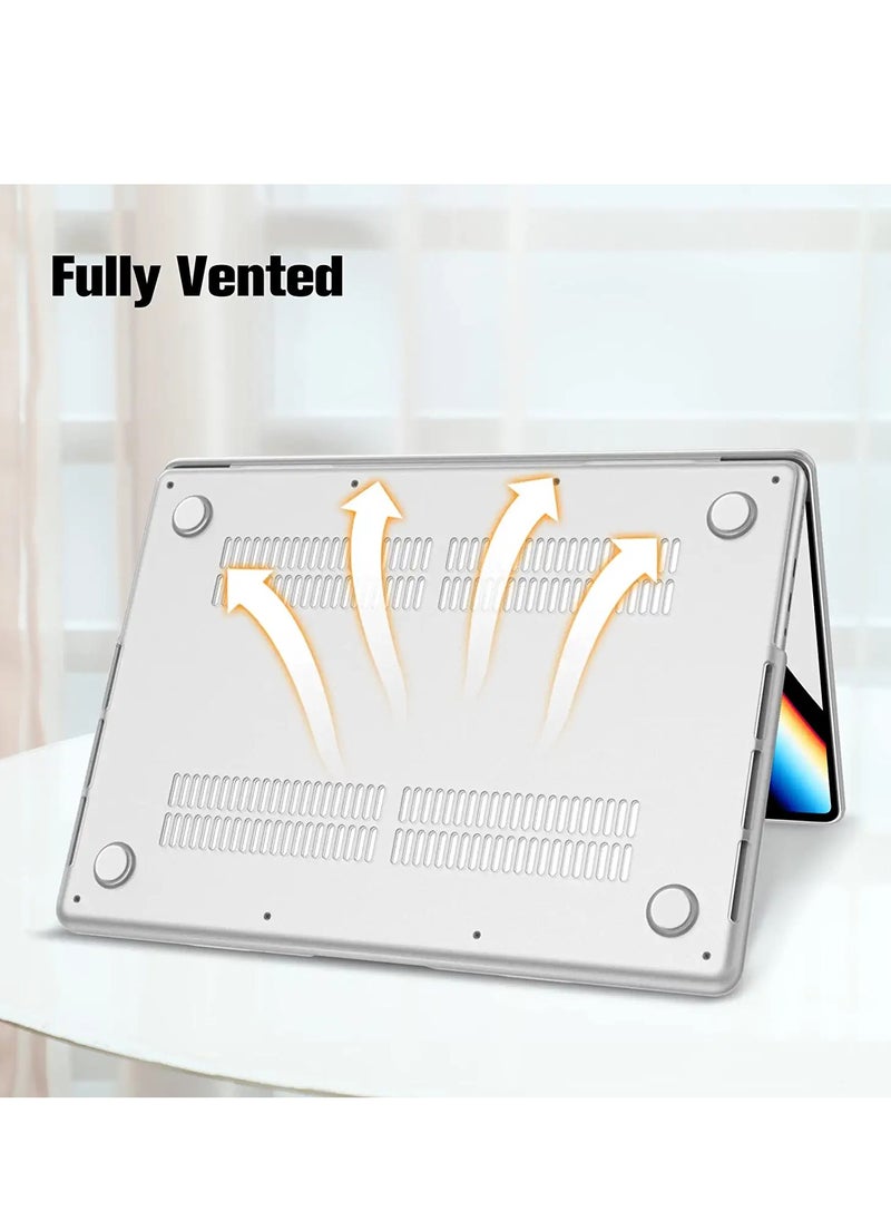 Generic - Case for MacBook Pro 14 Inch 2024 M4 A3112/A3185/A34012023 M3 A2918/ A2992 M2 A2779 M1 A2442 Pro/Max, Hard Shell Case for Mac Pro 14(2024-2020) - Image 1